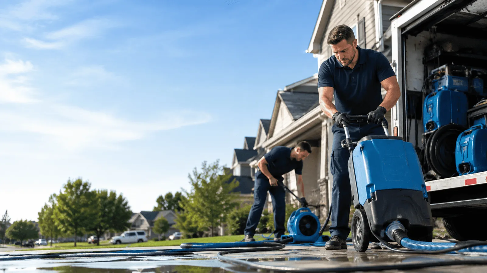 Basement Flooding being performed in West Finley, PA